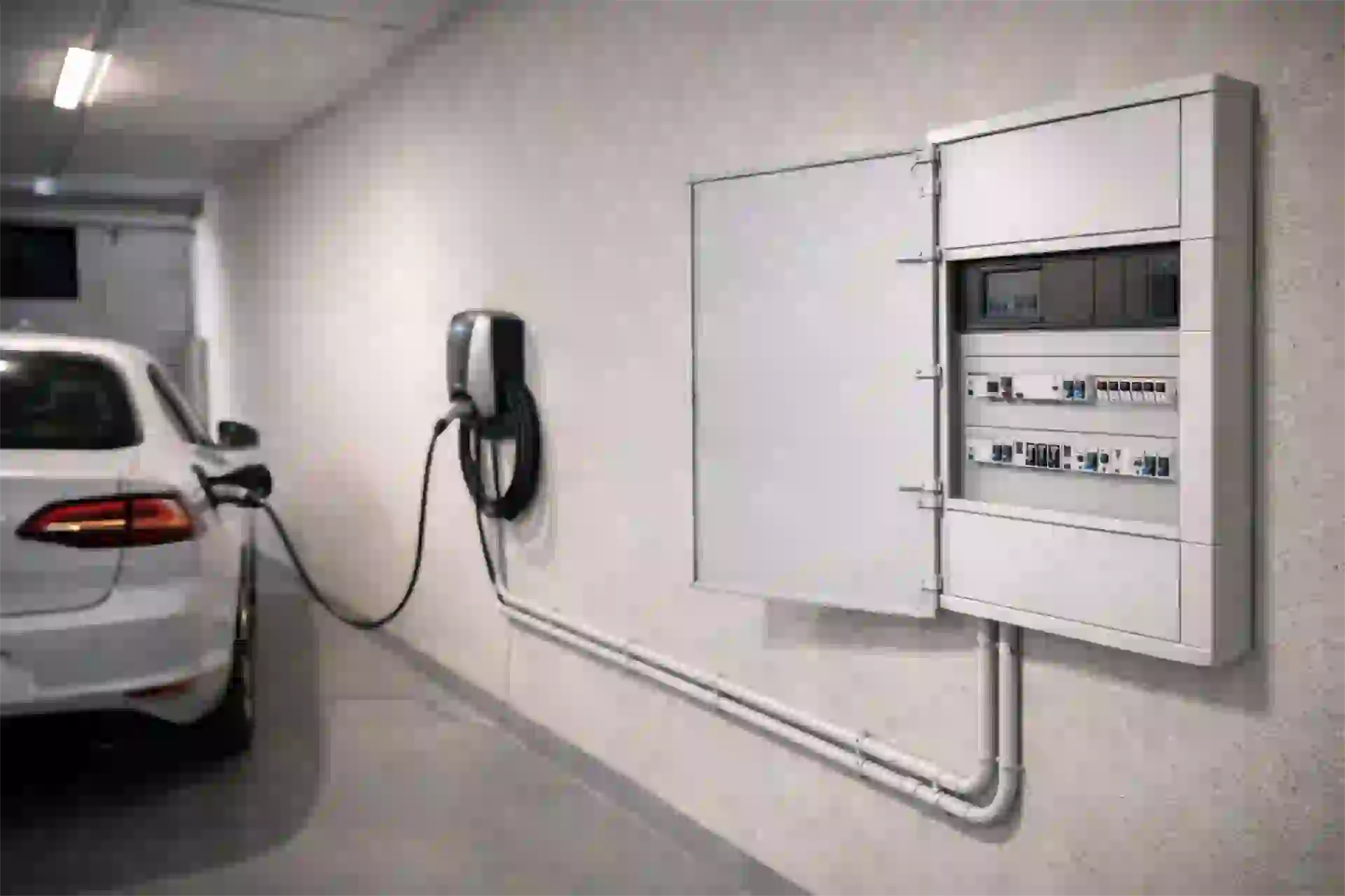 Installation borne de recharge